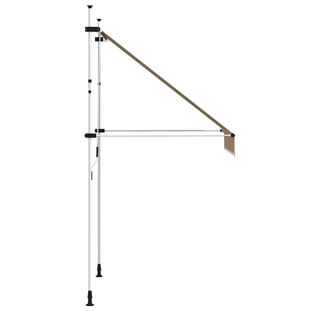 Rankiniu būdu ištraukiama markizė, geltoni/mėlyni dryžiai, 150cm