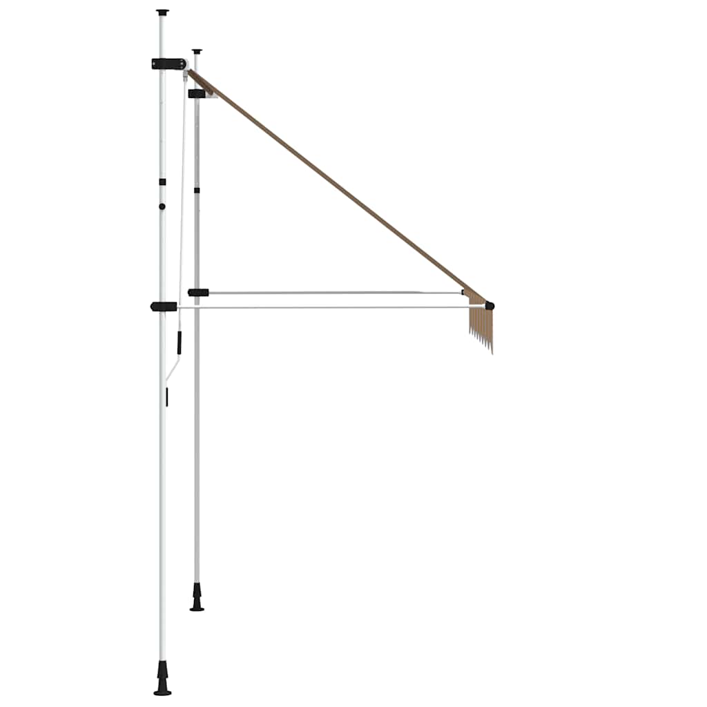 Rankiniu būdu ištraukiama markizė, geltoni/mėlyni dryžiai, 200cm