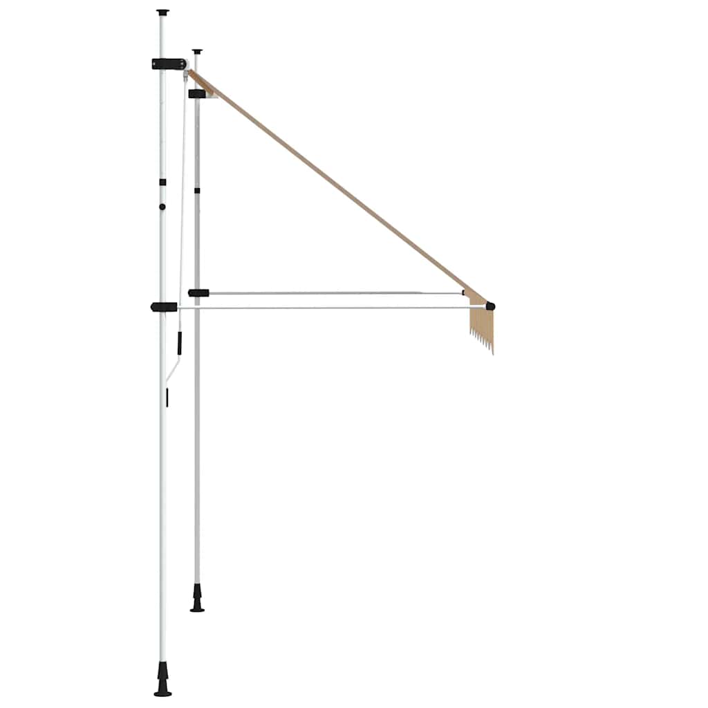 Rankiniu būdu ištraukiama markizė, oranžiniai/balti dryžiai, 200cm