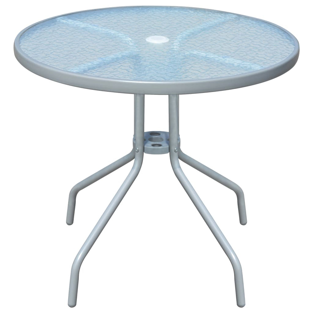 Bistro table, gray, steel, 80x71cm