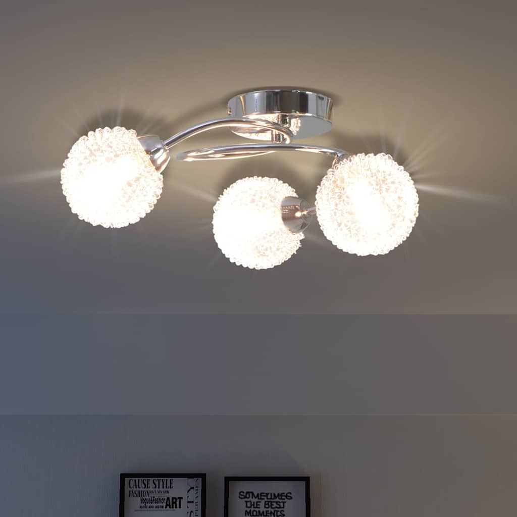 Ceiling light with 3 G9 LED bulbs, 120 W