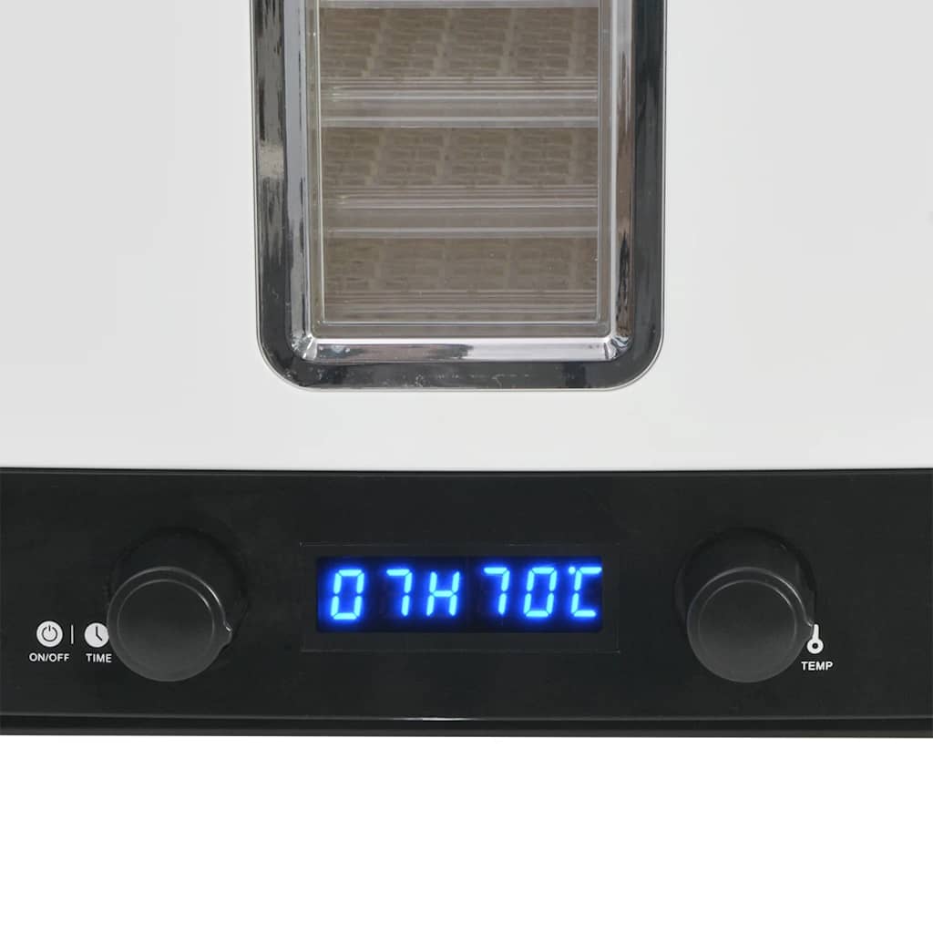 Maisto džiovintuvas su 10 padėklų, 550 W, baltas