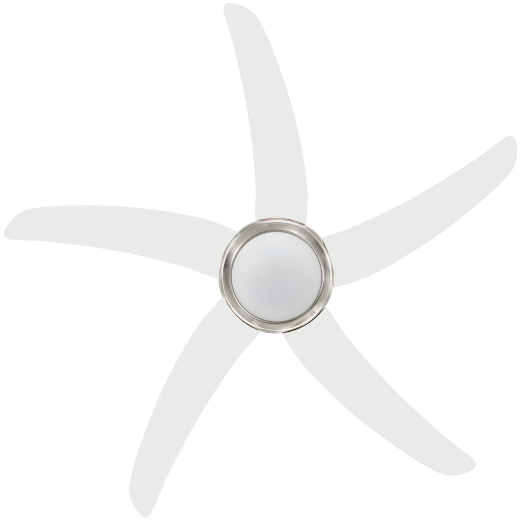 Dekoratīvs griestu ventilators ar gaismu, 128cm, balts