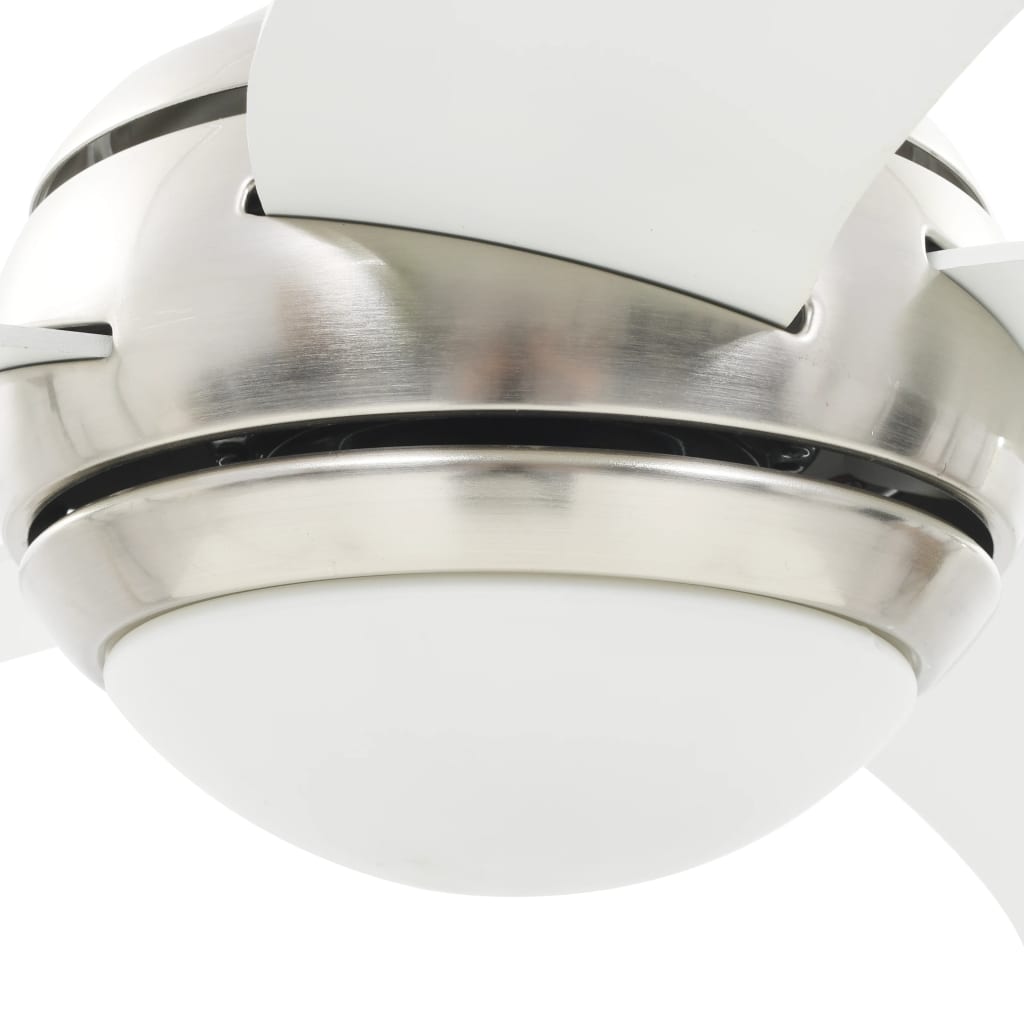 Dekoratīvs griestu ventilators ar gaismu, 128cm, balts