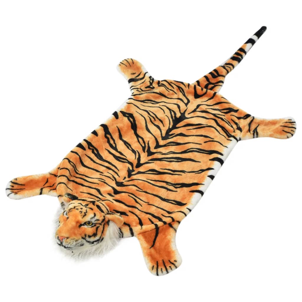 Carpet tiger, plush, 144 cm, brown