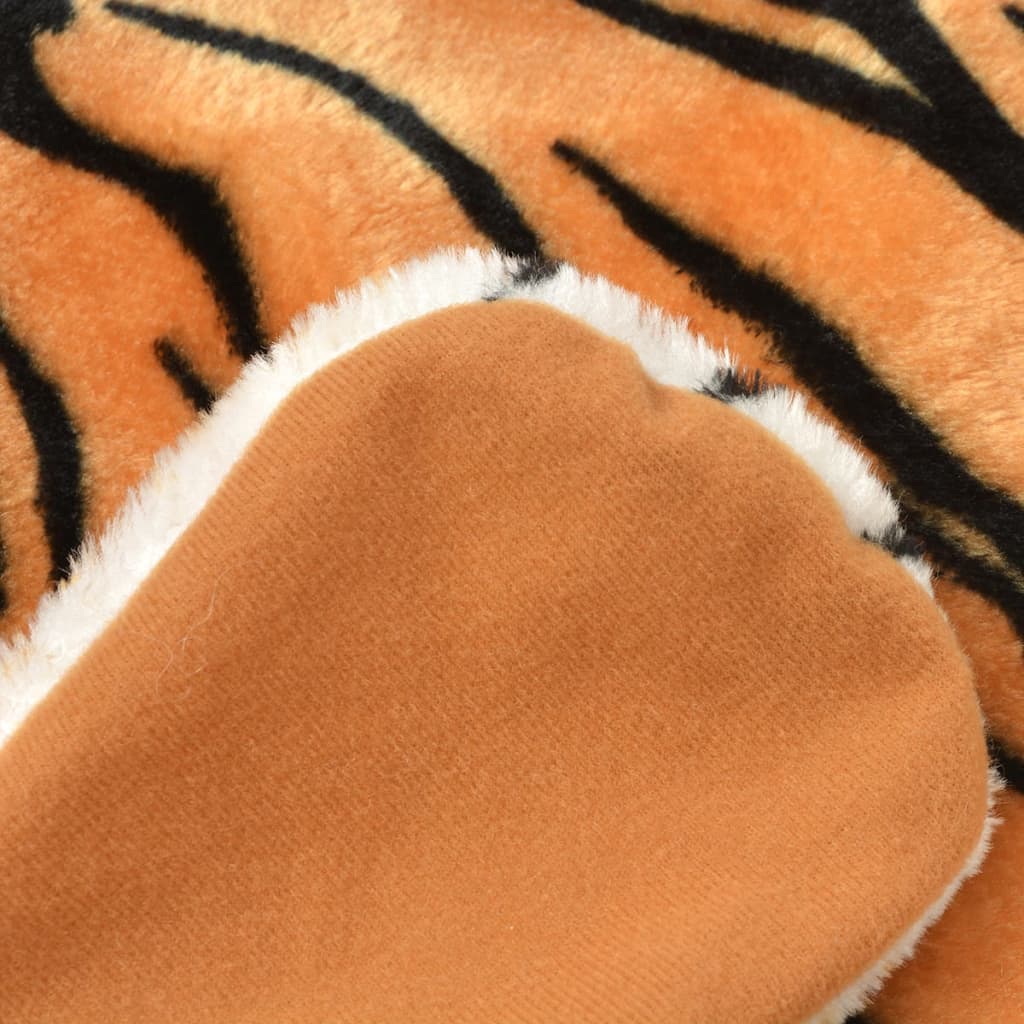 Carpet tiger, plush, 144 cm, brown
