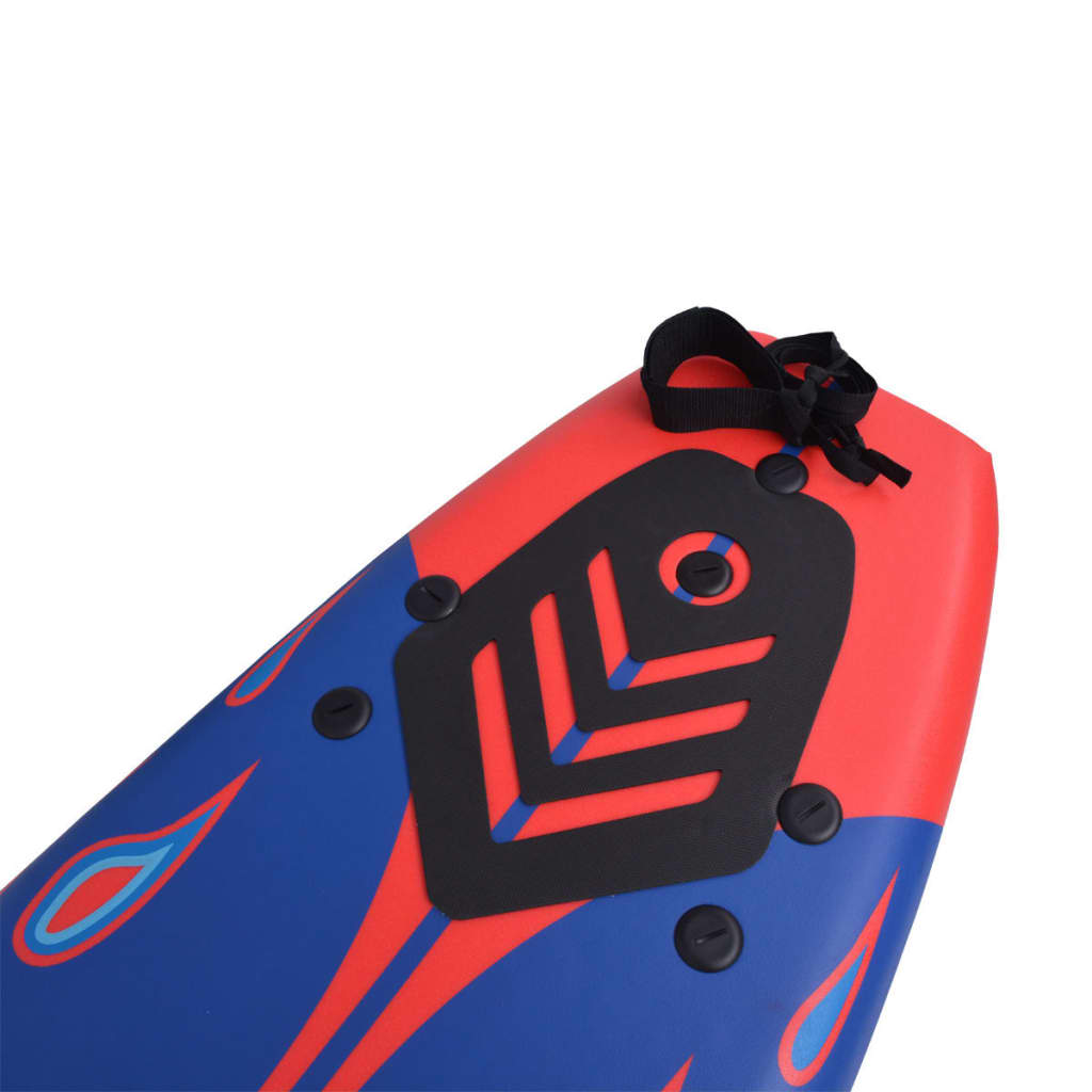Surfboard, blue and red, 170 cm