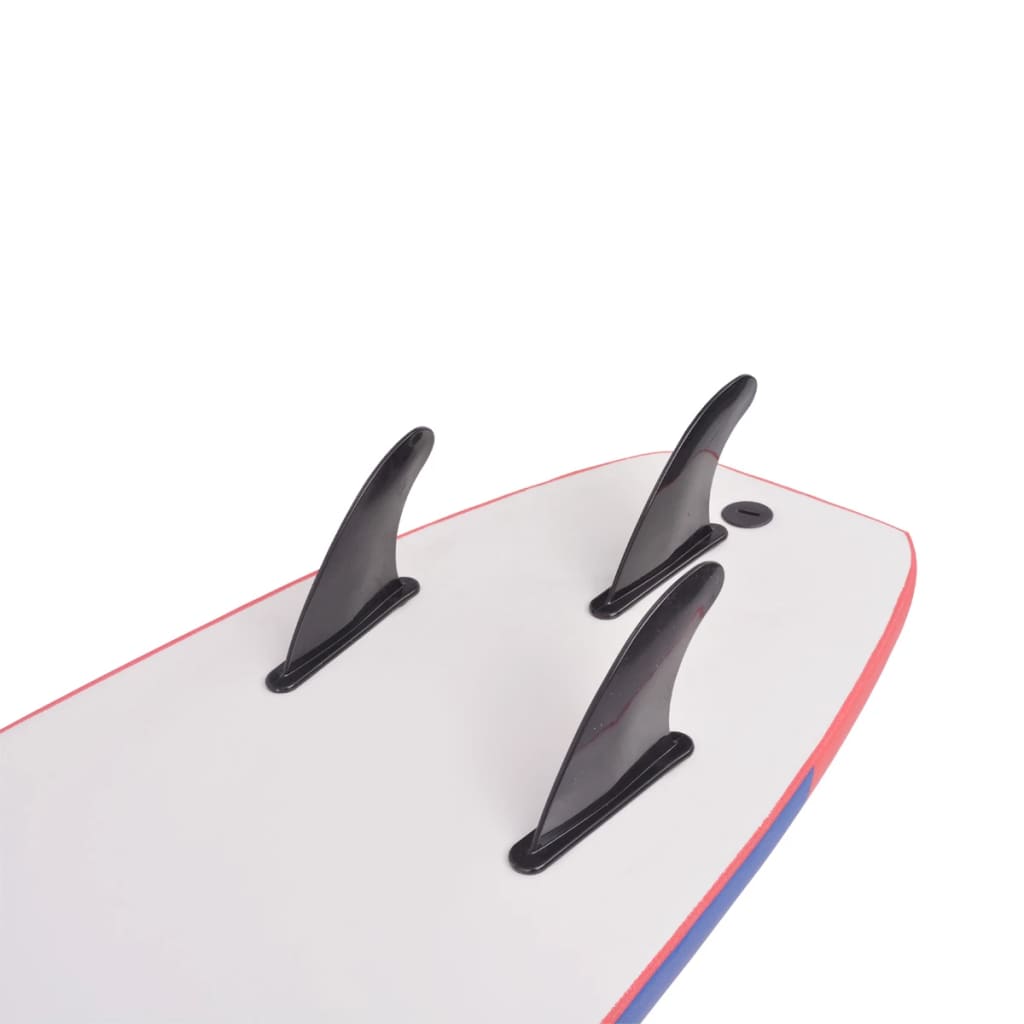 Surfboard, blue and red, 170 cm