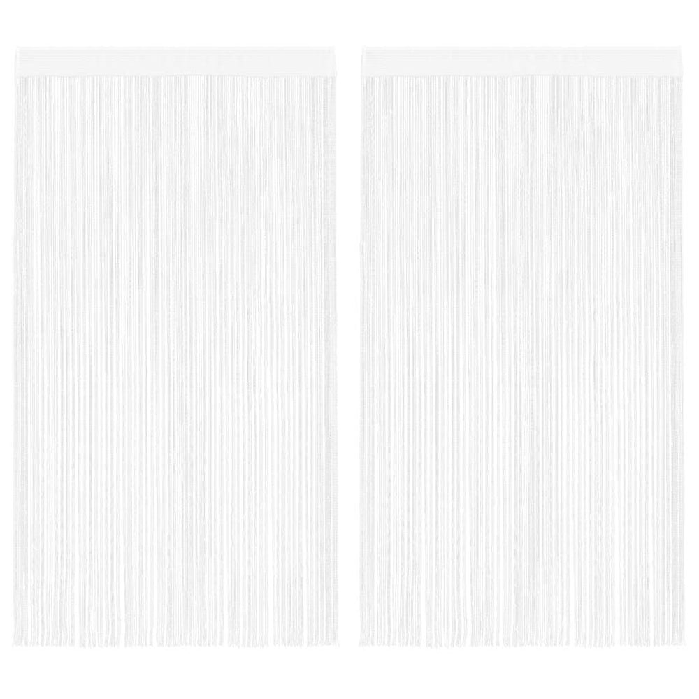 Virvelinės užuolaidos, 2vnt., 100x250cm, baltos spalvos
