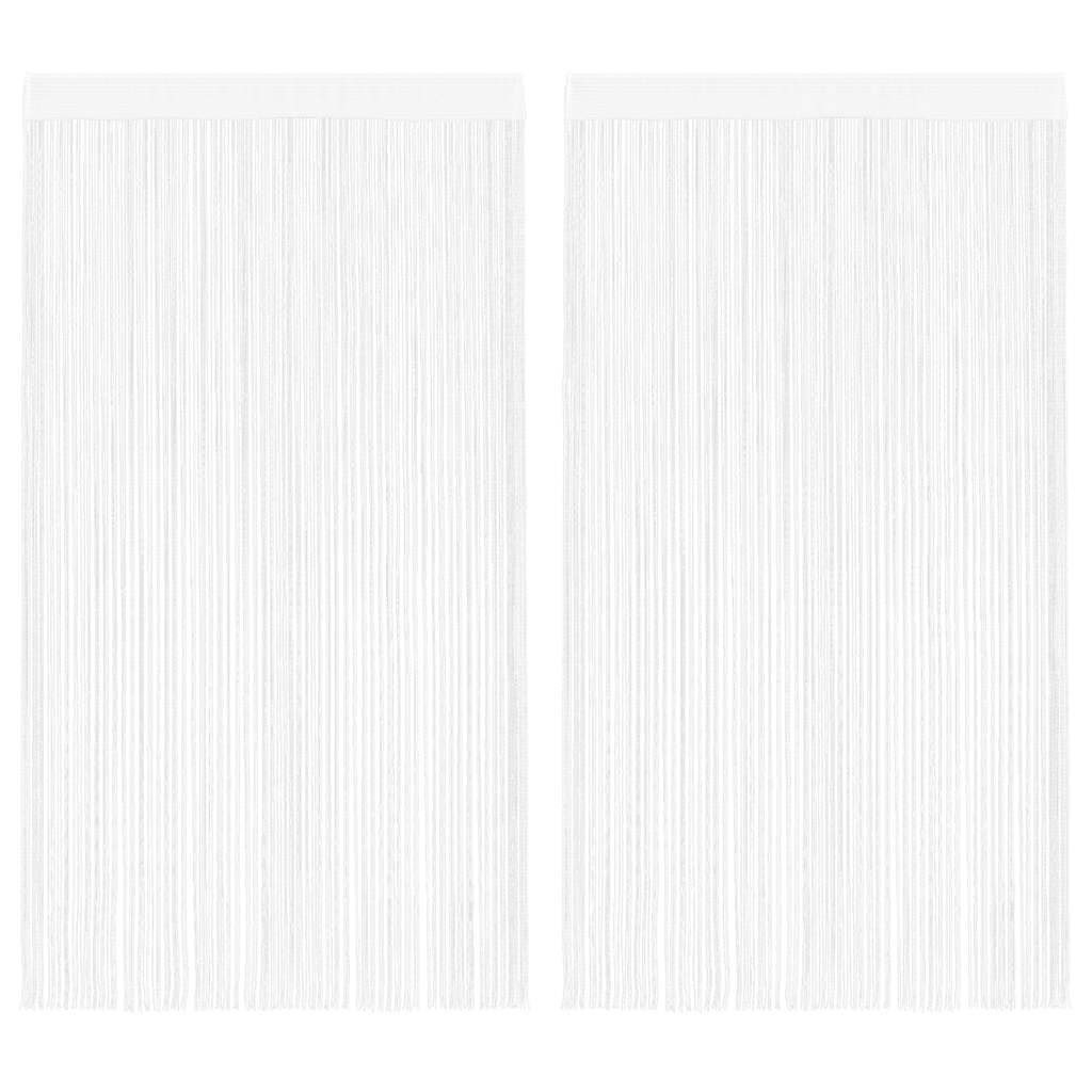 Virvelinės užuolaidos, 2vnt., 100x250cm, baltos spalvos