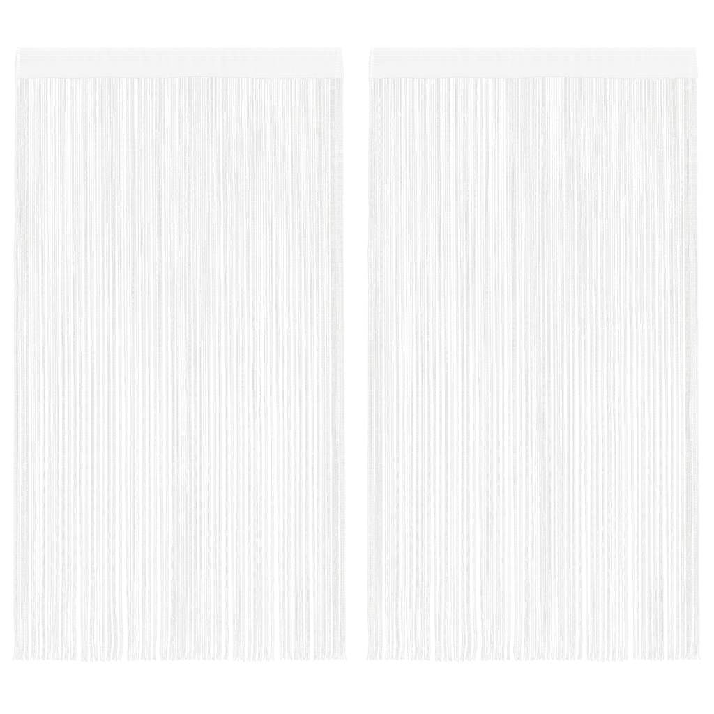 Virvelinės užuolaidos, 2vnt., 140x250cm, baltos spalvos