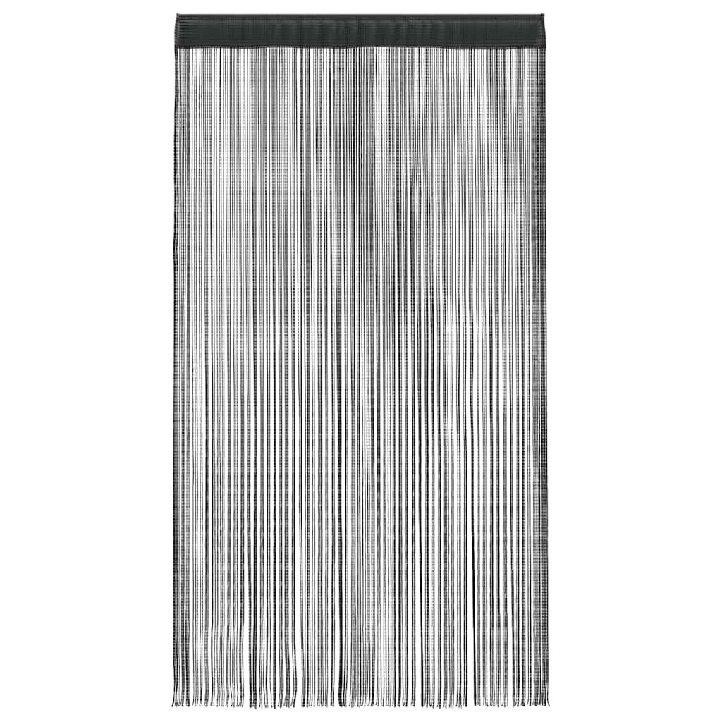 Virvelinės užuolaidos, 2vnt., 140x250cm, juodos spalvos