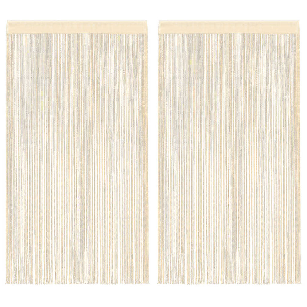 Virvelinės užuolaidos, 2vnt., 100x250cm, kreminės spalvos