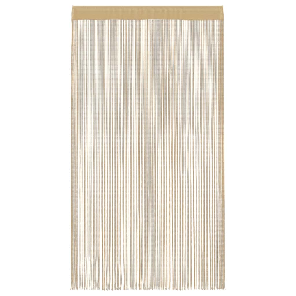 Virvelinės užuolaidos, 2vnt., 100x250cm, smėlio spalvos