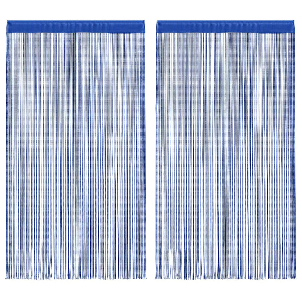 Virvelinės užuolaidos, 2vnt., 100x250cm, mėlynos spalvos