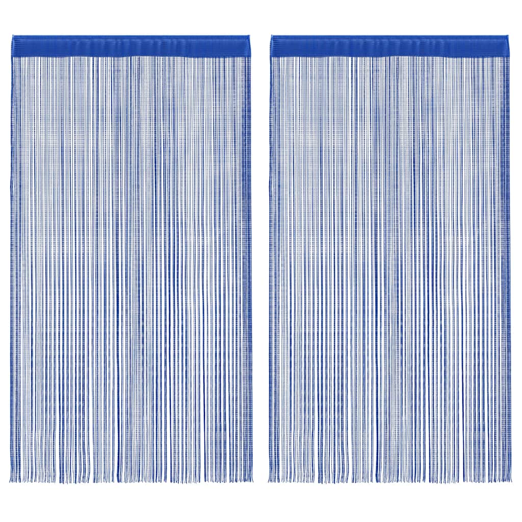 Virvelinės užuolaidos, 2vnt., 100x250cm, mėlynos spalvos
