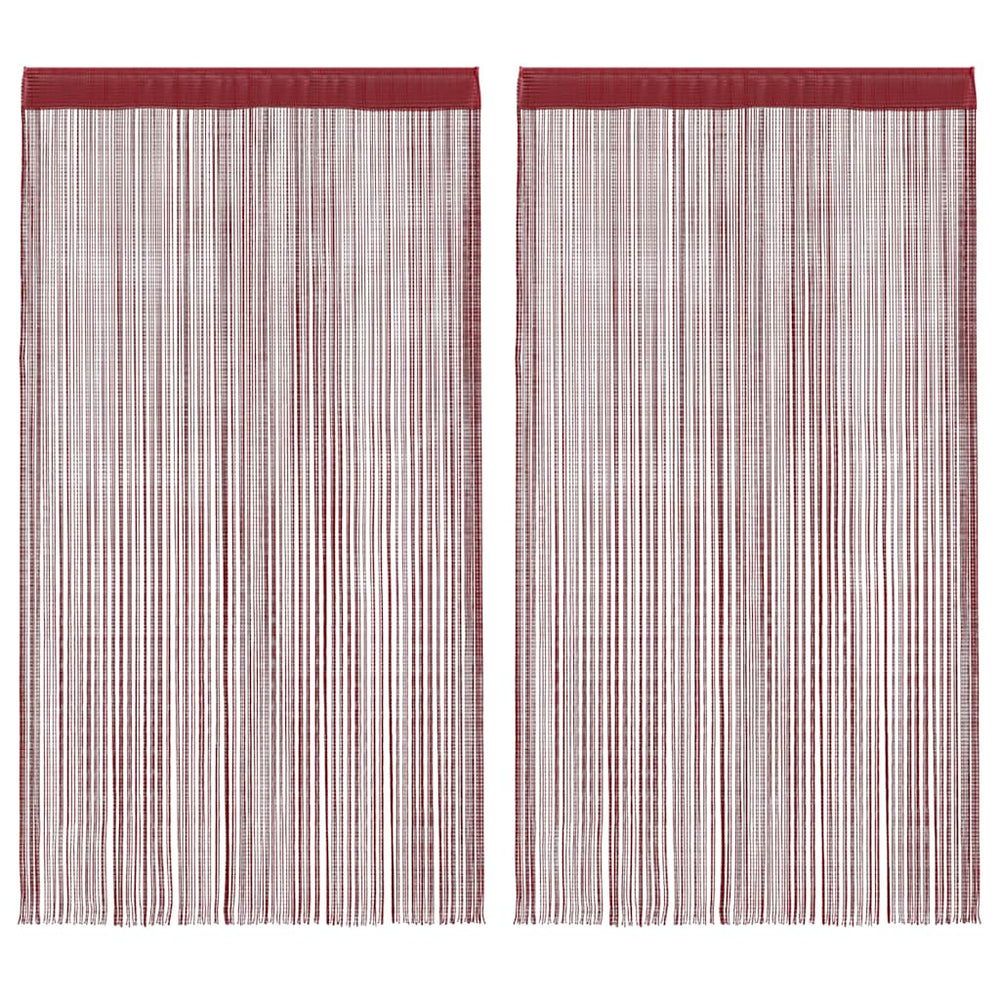 Virvelinės užuolaidos, 2vnt., 140x250cm, vyšninės spalvos