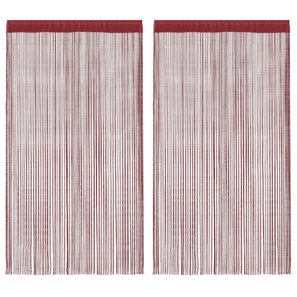 Virvelinės užuolaidos, 2vnt., 140x250cm, vyšninės spalvos