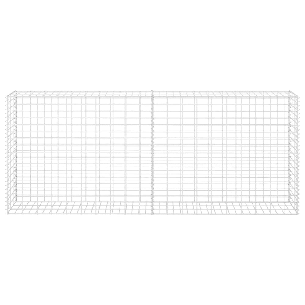 Gabion basket, 85x30x200cm, galvanized steel