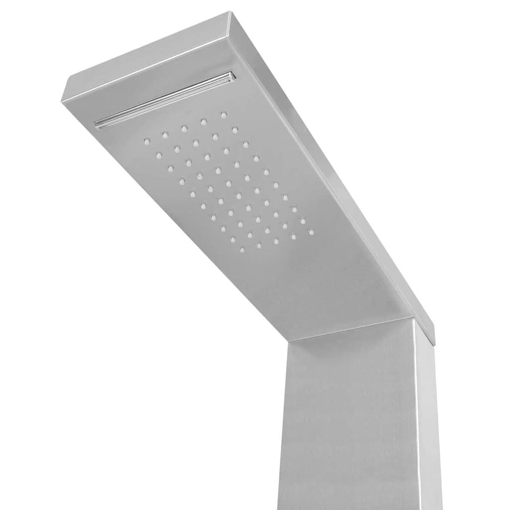 Shower system, stainless steel, square