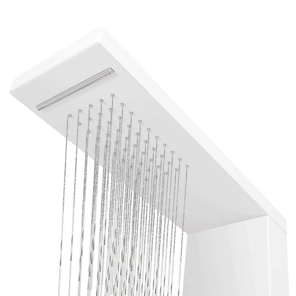 Shower system, aluminium, matt white