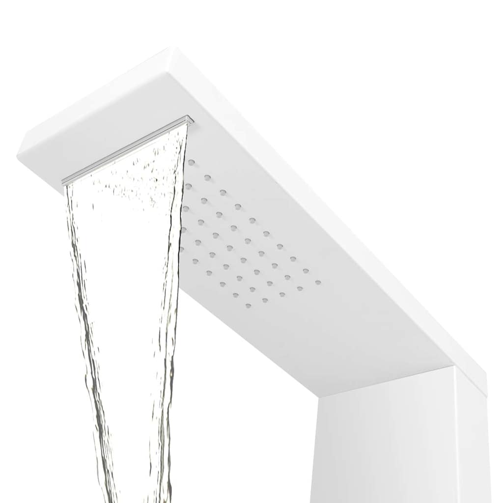 Shower system, aluminium, matt white