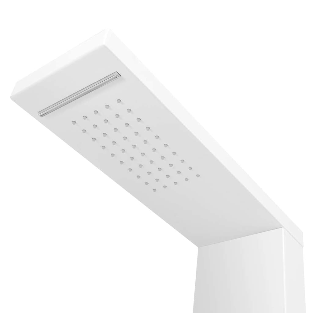Shower system, aluminium, matt white