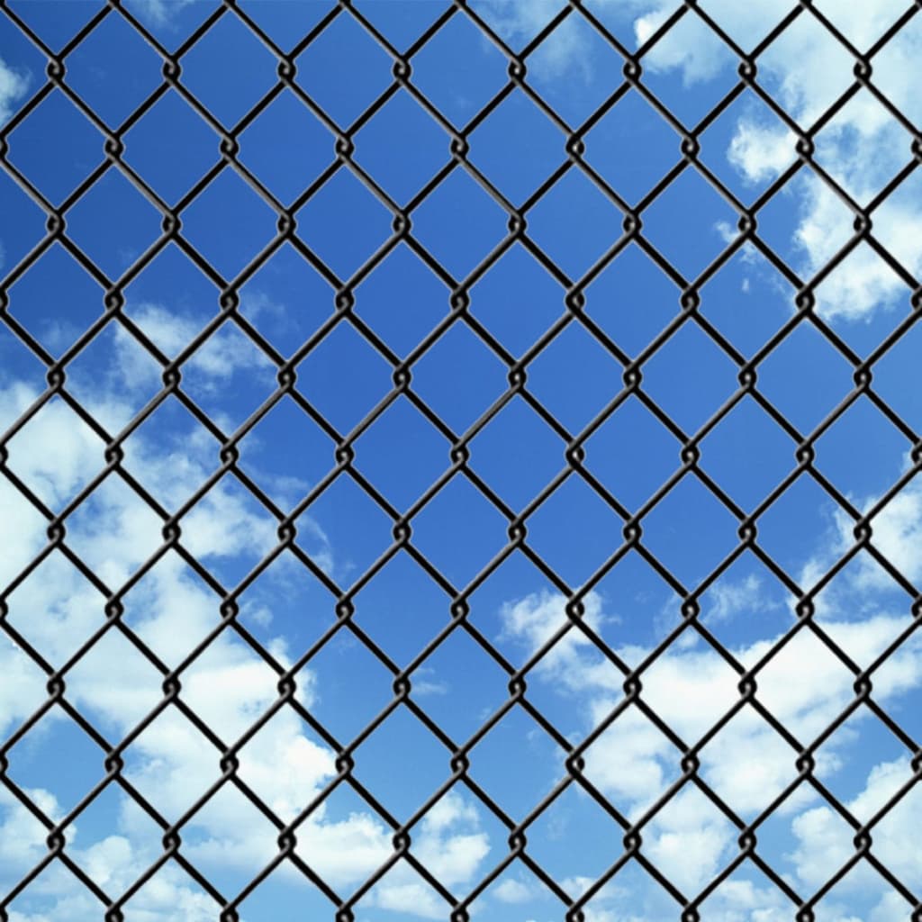 Mesh fence, gray, 25x1.25m, steel