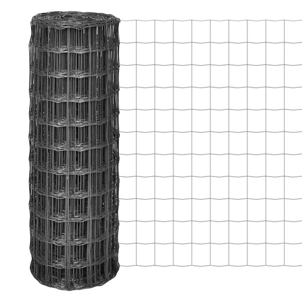 Euro fence, grey, 10x0.8m, steel