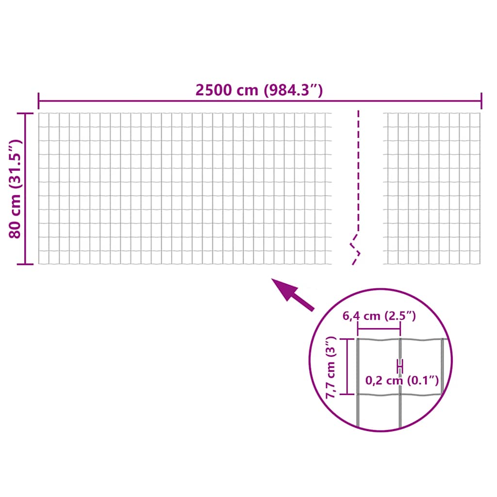 Euro žogs, pelēks, 25x0,8m, tērauds