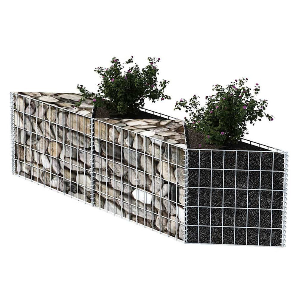 Gabion basket, 120x30x50cm, galvanized steel
