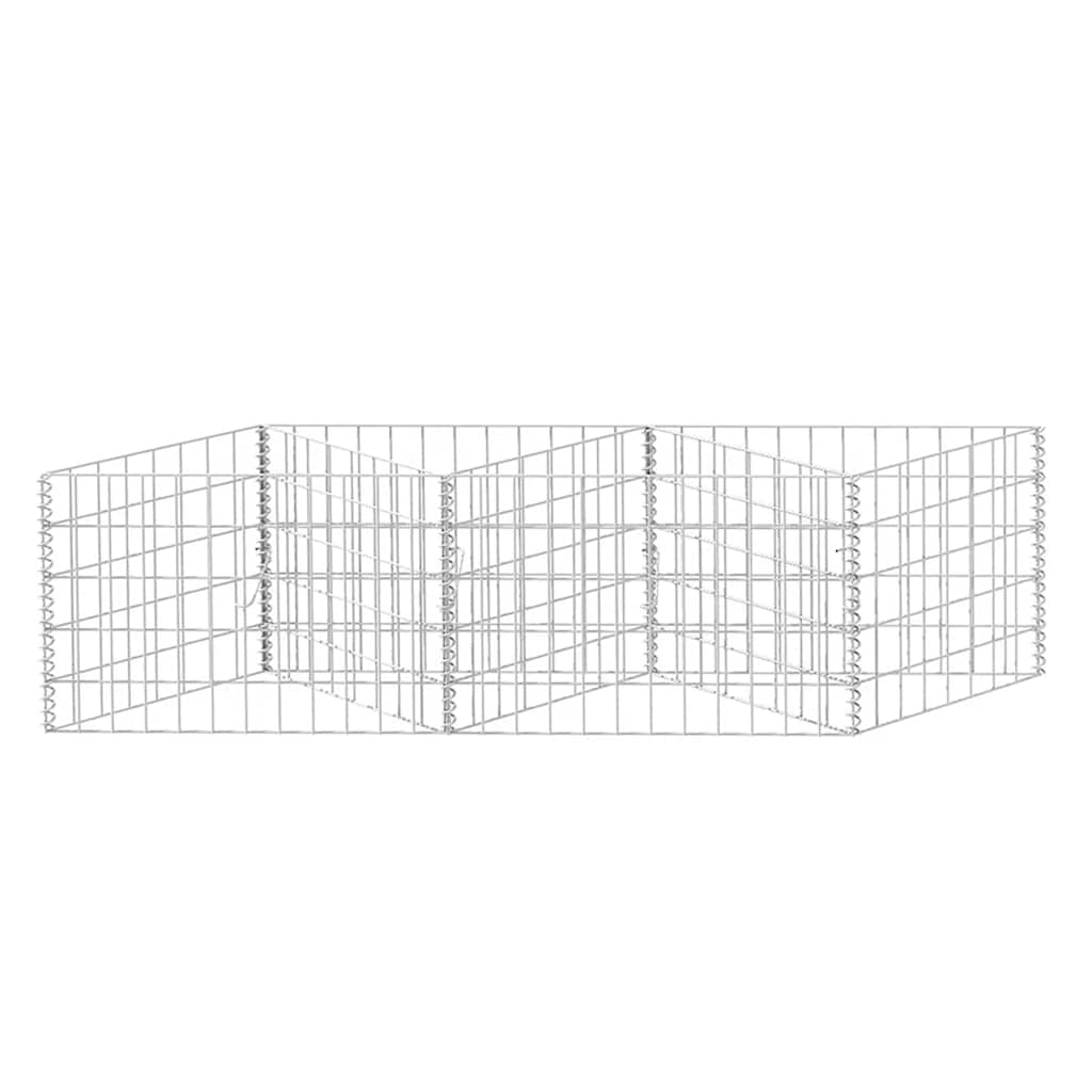 Gabionu grozs, 120x30x50cm, cinkots tērauds