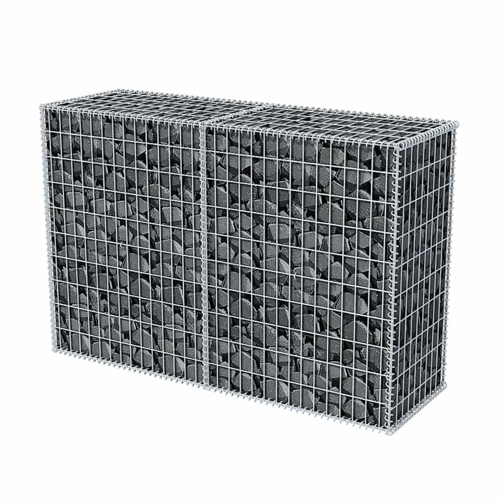 Gabion basket, 150x50x100cm, galvanized steel