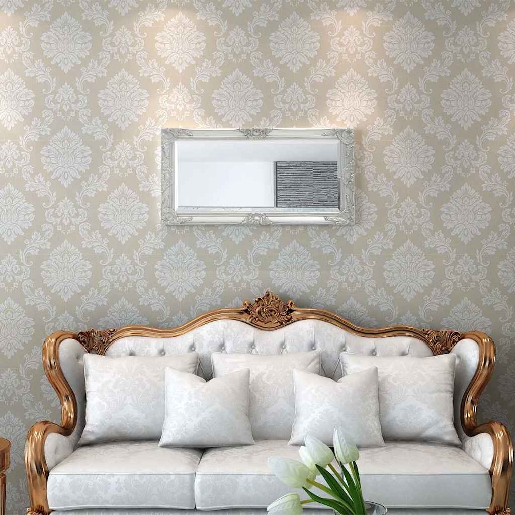 Sienas spogulis, baroka stilā, 100x50 cm, sudraba kr.