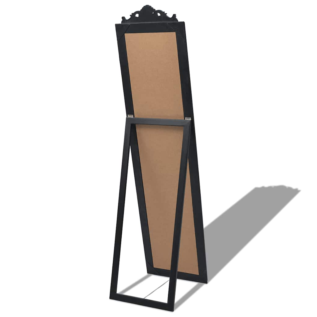 Pastatomas veidrodis, barokinio stiliaus, 160x40 cm, juodas