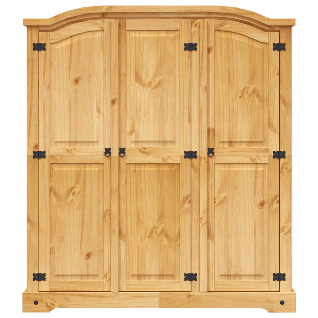 Wardrobe, Mexican pine, Corona series, 3 doors