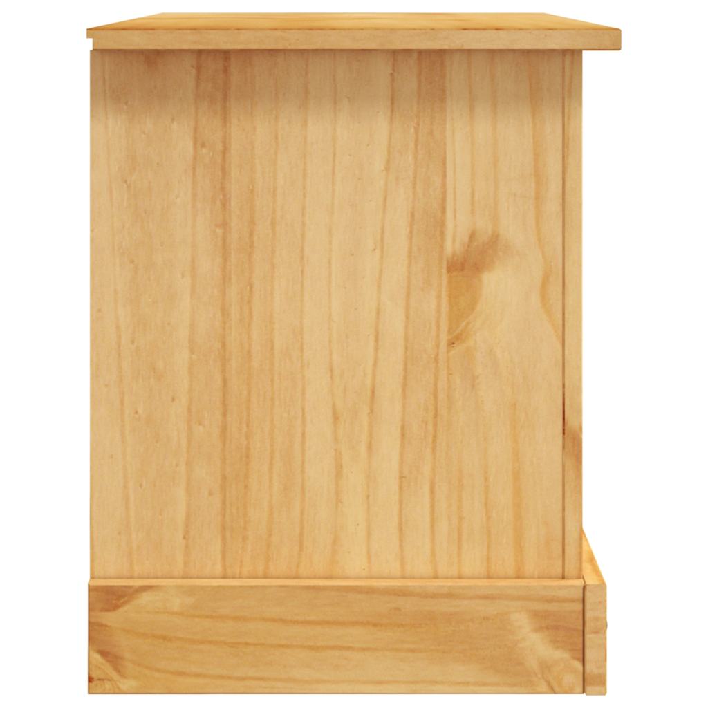 TV cabinet, Mexican pine, Corona style, 91x43x56 cm