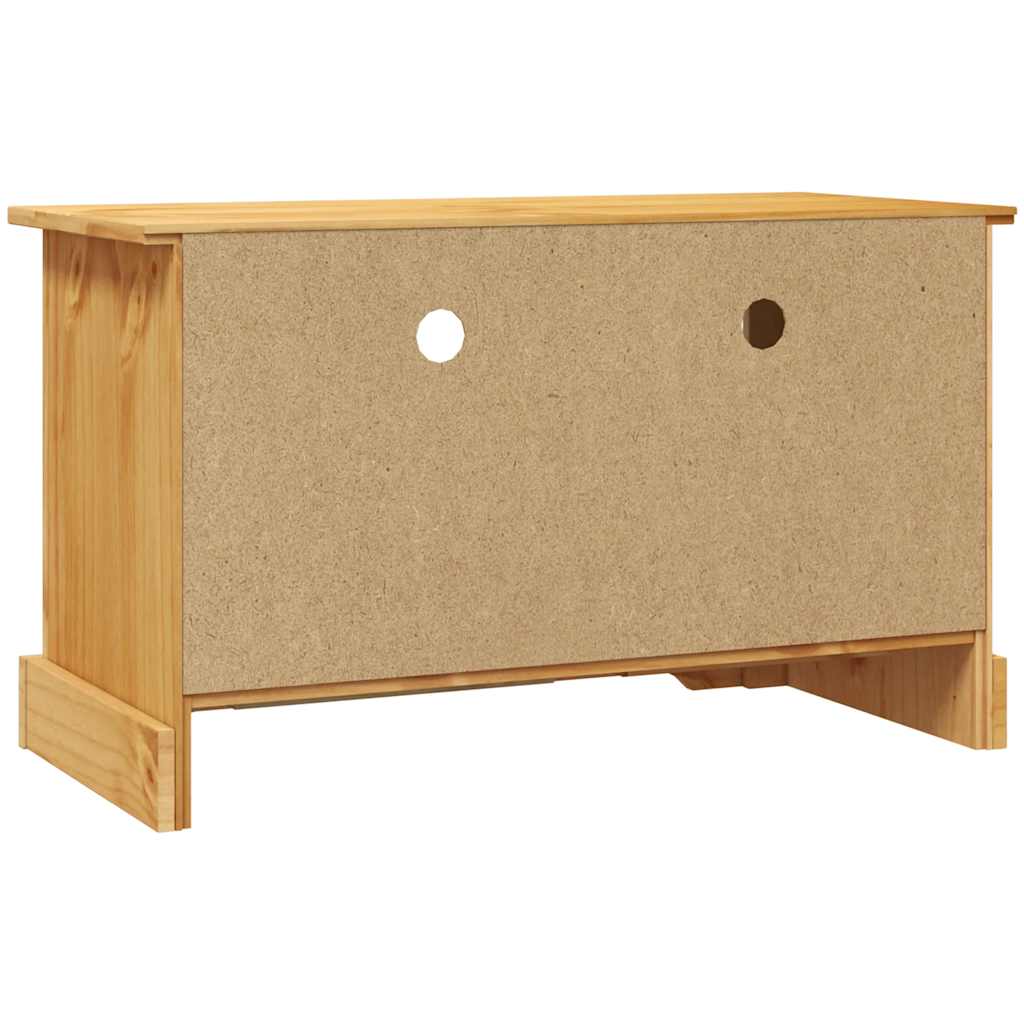 TV cabinet, Mexican pine, Corona style, 91x43x56 cm