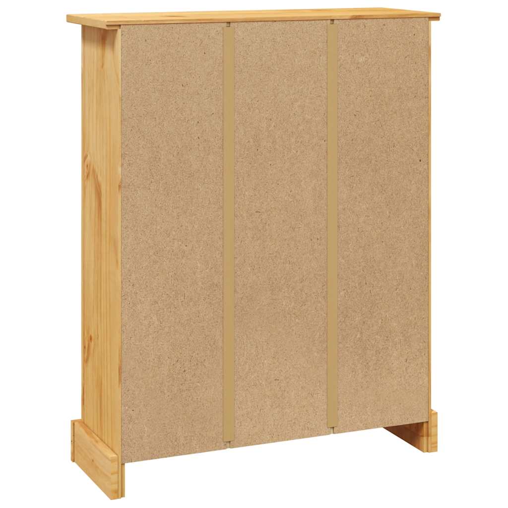 Grāmatu skapis, 3 plaukti, Meksikas priede, Corona st. 80x29x100 cm