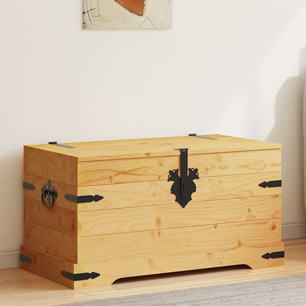 Storage chest, Mexican pine, Corona range, 91x49.5x47cm