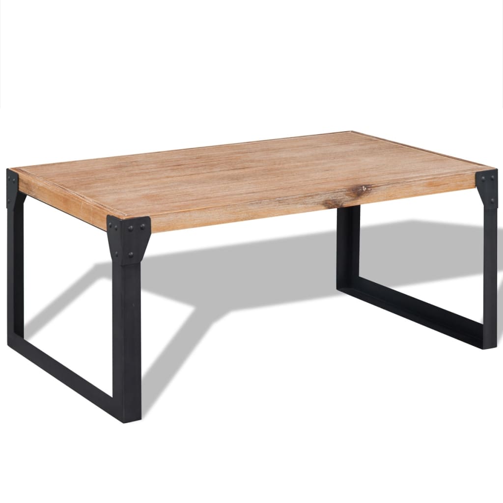 Coffee table, solid acacia wood, 100x60x45 cm