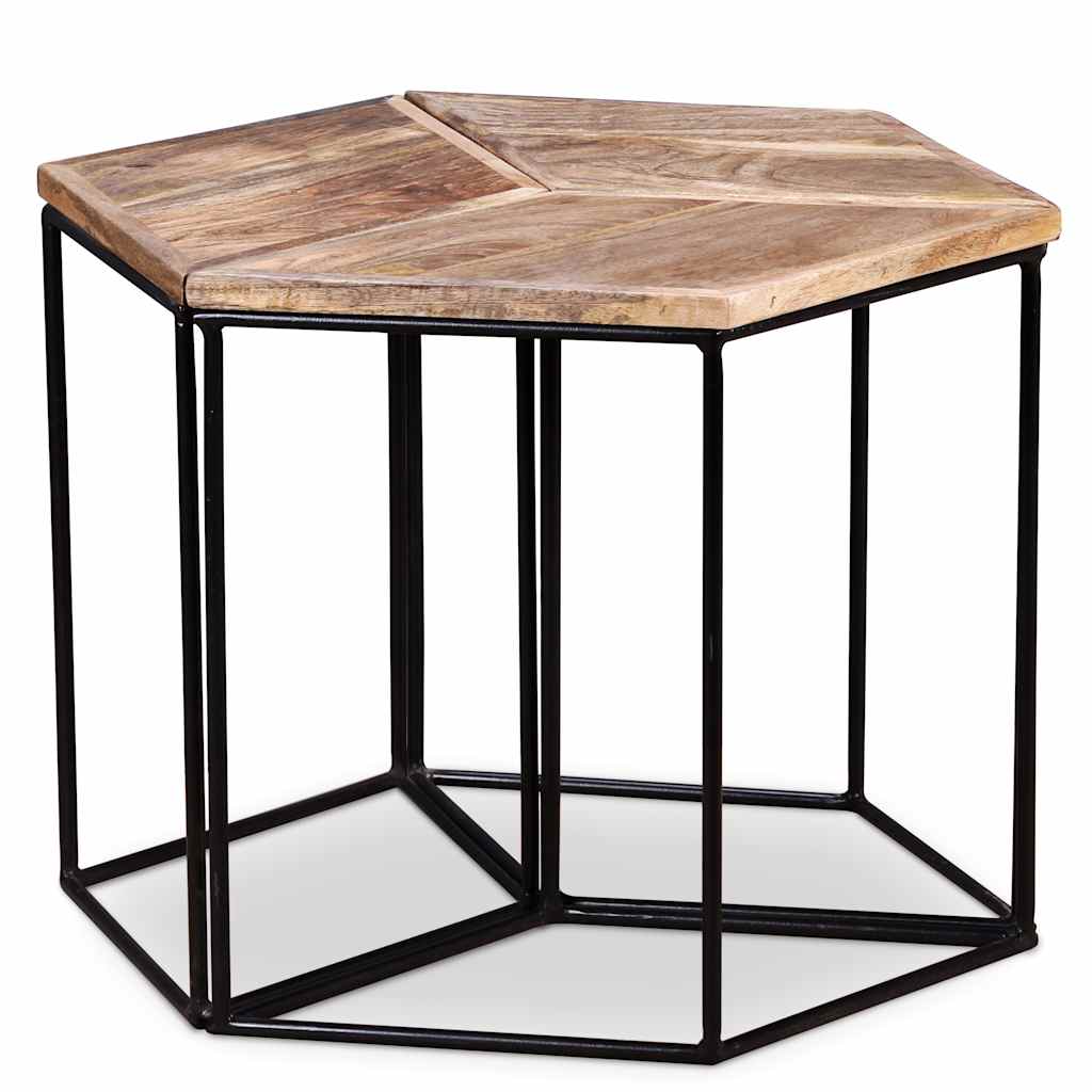 Coffee table, 56x48x40cm, solid mango wood