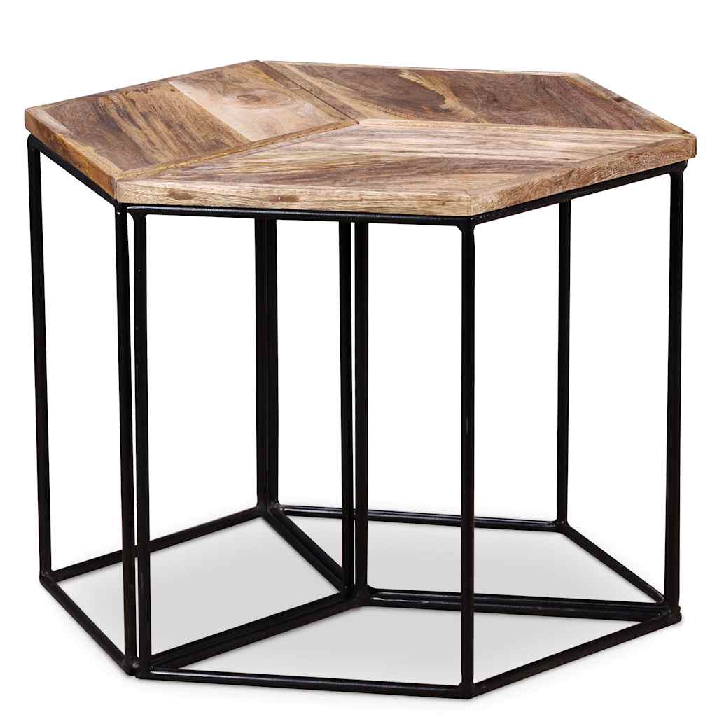Coffee table, 56x48x40cm, solid mango wood