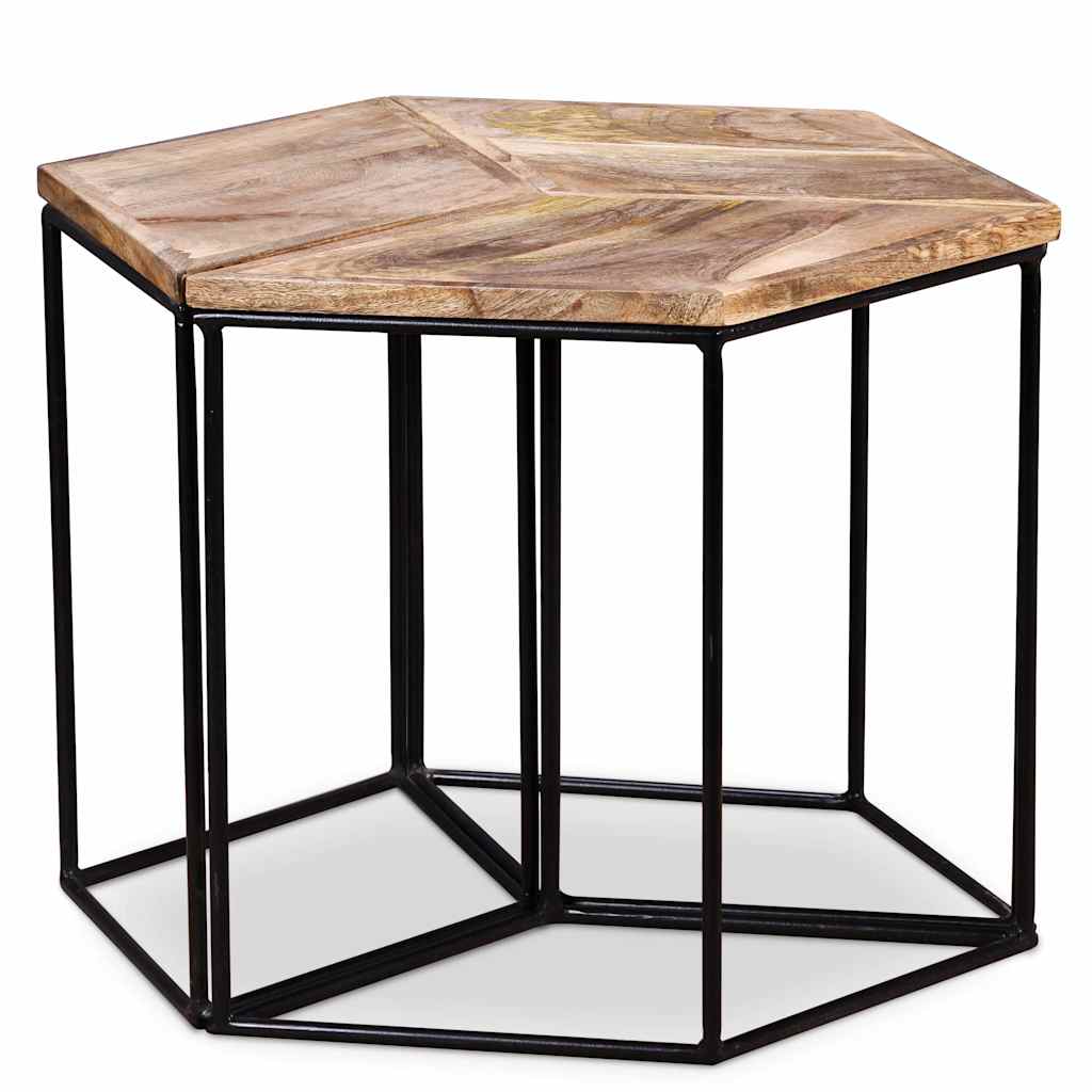 Coffee table, 56x48x40cm, solid mango wood