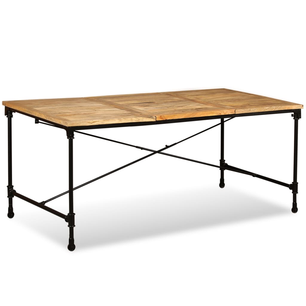 Ēdamistabas galds, masīva mango koksne, 180cm