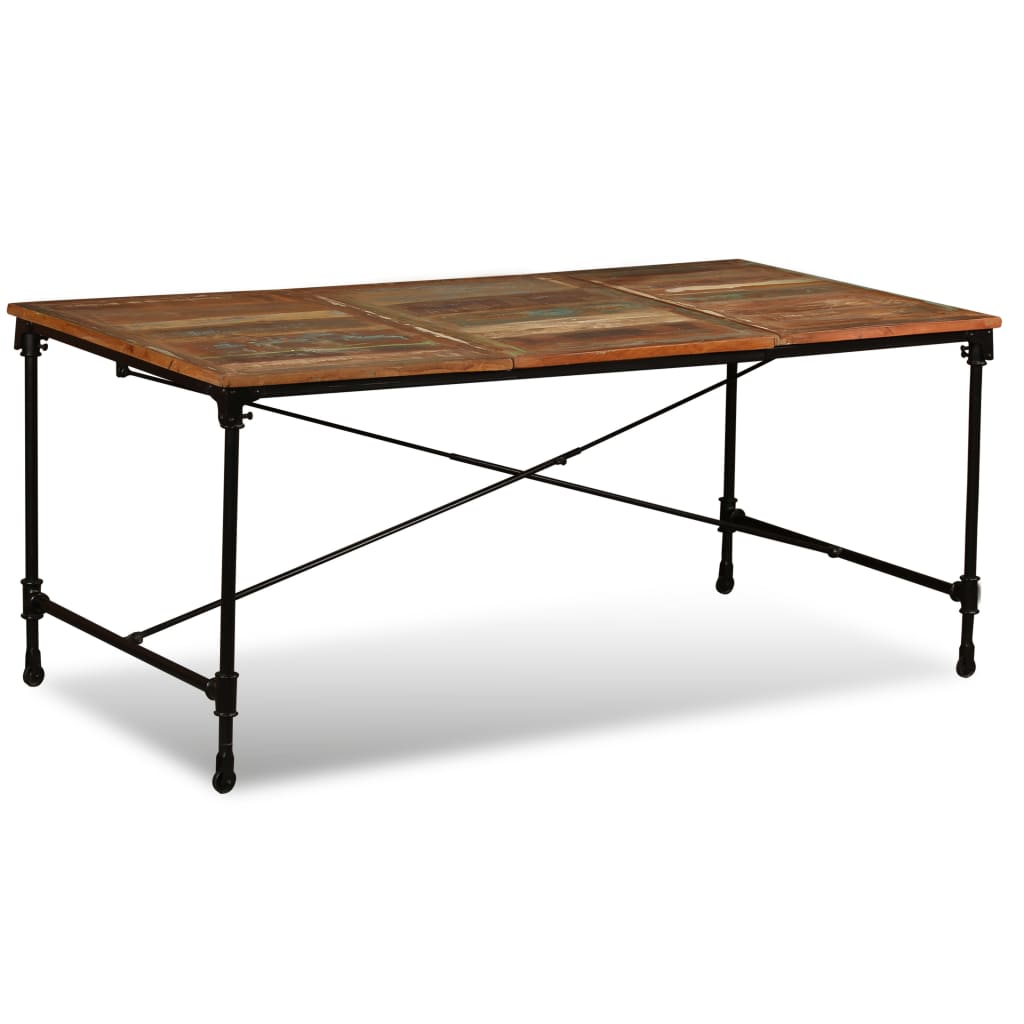 Pusdienu galds, masīvkoks no pārstrādāta koka, 180cm