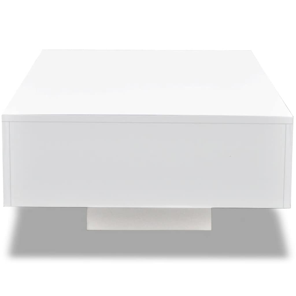 Coffee table, high gloss, white