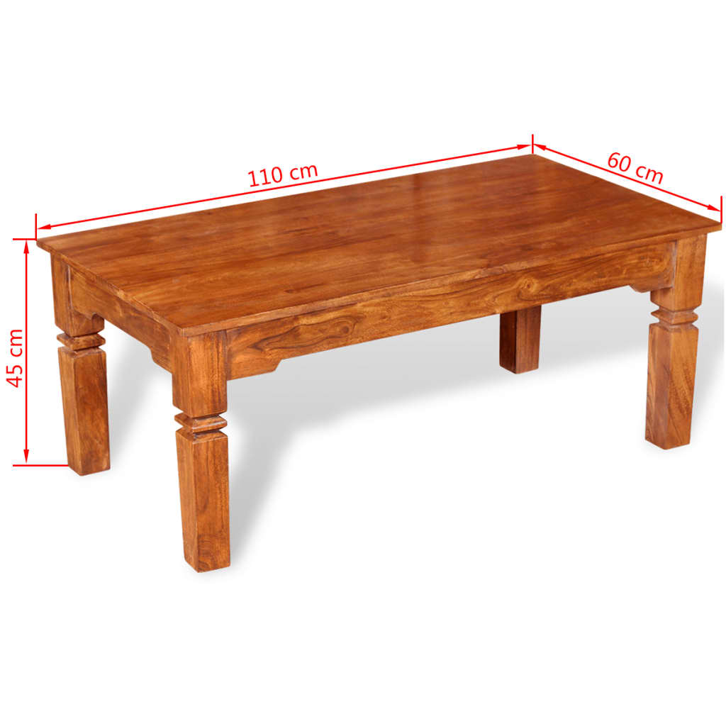 Coffee table, 110x60x45cm, solid wood