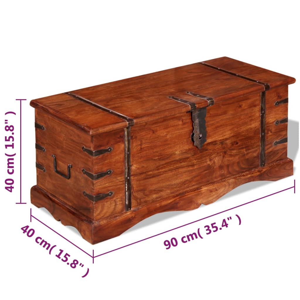 Trunk-chest, solid wood