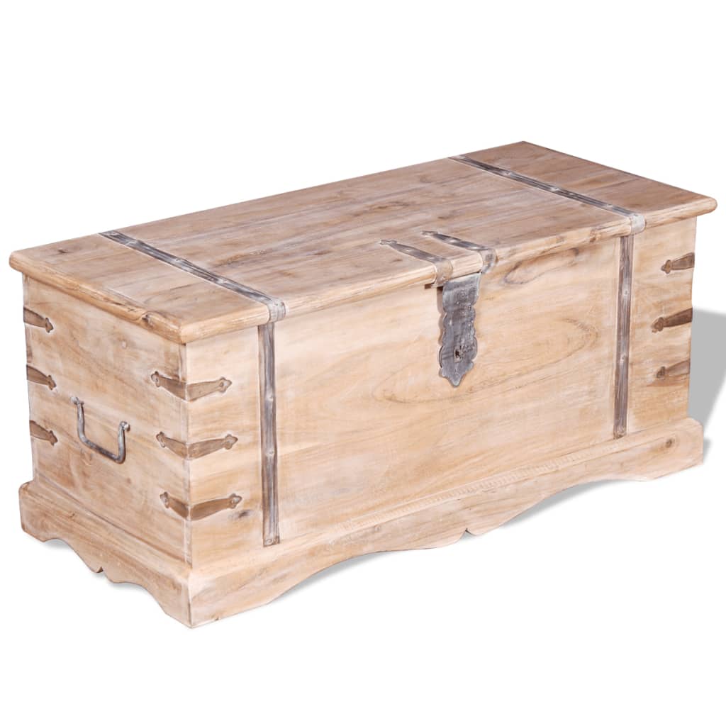 Chest, storage box, acacia wood